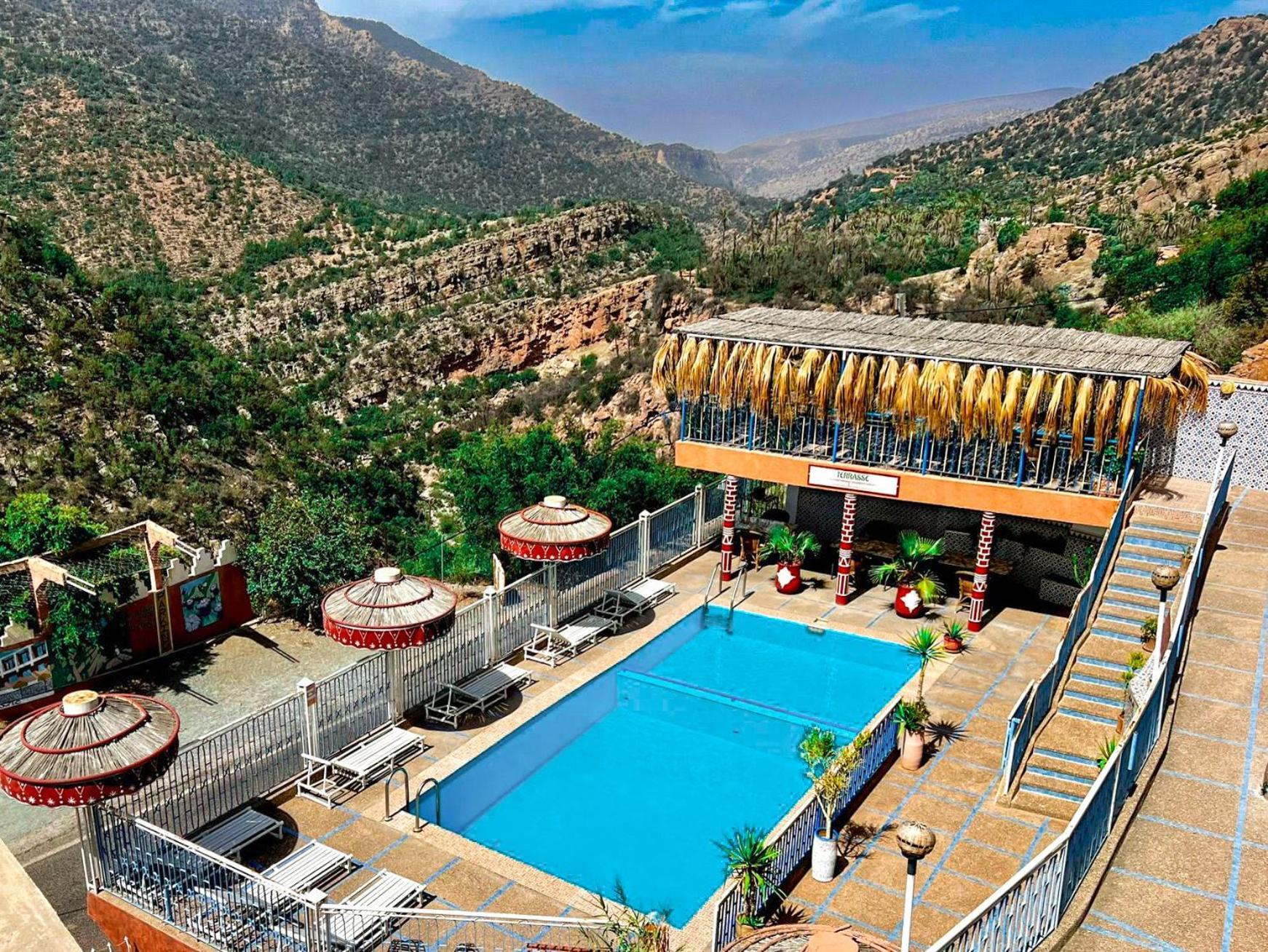 Auberge Les Montagnes Du Paradis Tagherat Anekrim エクステリア 写真